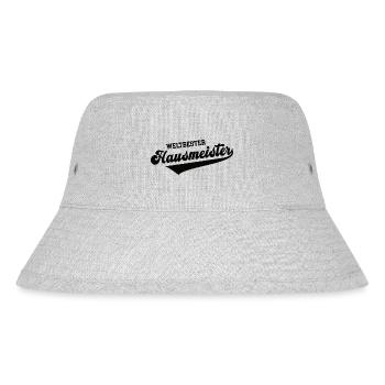 Weltbester Hausmeister Bester Facility Manager - Stanley/Stella recycelter Bucket Hat - Grau meliert - Vorne