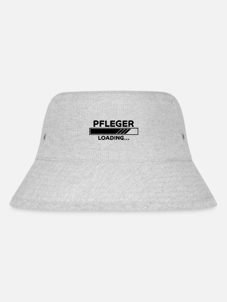 Pfleger Spruch Pflegekraft Lustig Pfleger Geschenk - Stanley/Stella recycelter Bucket Hat - Grau meliert