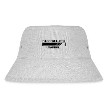 Baggerfahrer Spruch Lustiges Baggerfahrer Geschenk - Stanley/Stella recycelter Bucket Hat - Grau meliert - Vorne