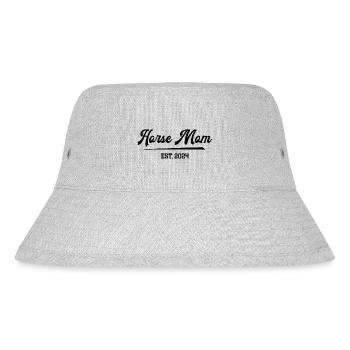 Horse Mom 2024 Pferdemama Pferdefrau Horsemom - Stanley/Stella recycelter Bucket Hat - Grau meliert - Vorne