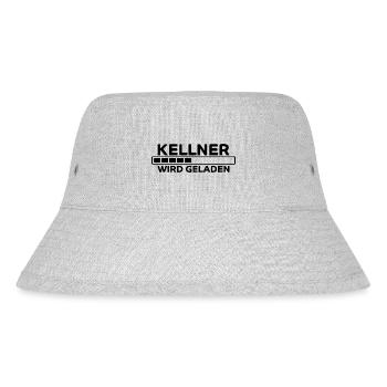 Kellner Spruch Restaurant Lustige Kellner Geschenk - Stanley/Stella recycelter Bucket Hat - Grau meliert - Vorne