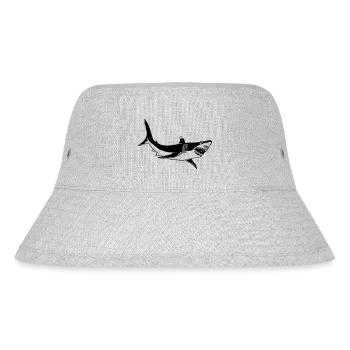 Great White - Stanley/Stella recycelter Bucket Hat - Grau meliert - Vorne