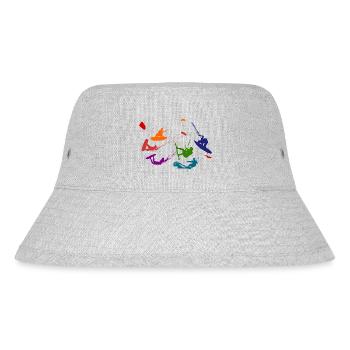 Kitesurfing - Stanley/Stella Recycled Bucket Hat - heather grey - Front