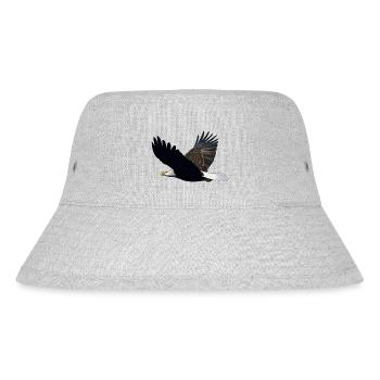 eagle eagle buzzard falcon habicht hawk falcon11 - Stanley/Stella Recycled Bucket Hat - heather grey - Front