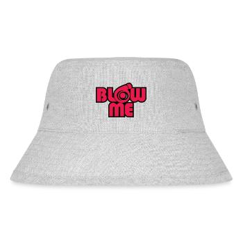 Blow Me - Stanley/Stella recycelter Bucket Hat - Grau meliert - Vorne