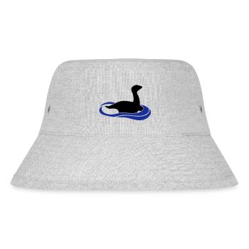 Dinosaur loch ness monster in the water - Stanley/Stella Recycled Bucket Hat - heather grey - Front