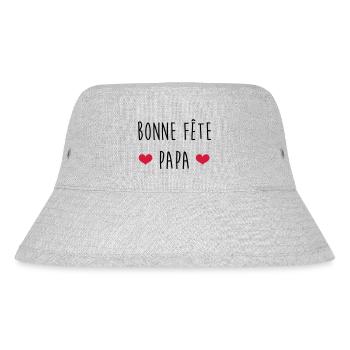 Papa Fête des Pères Naissance Bébé Anniversaire - Bob recyclé Stanley/Stella - gris chiné - Devant