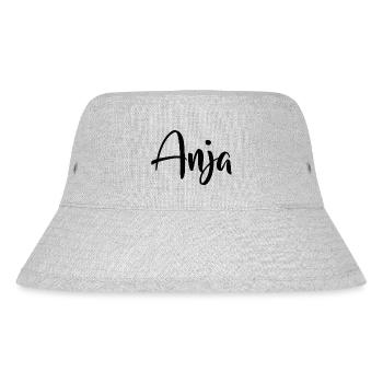 Name - Anja - Stanley/Stella recycelter Bucket Hat - Grau meliert - Vorne