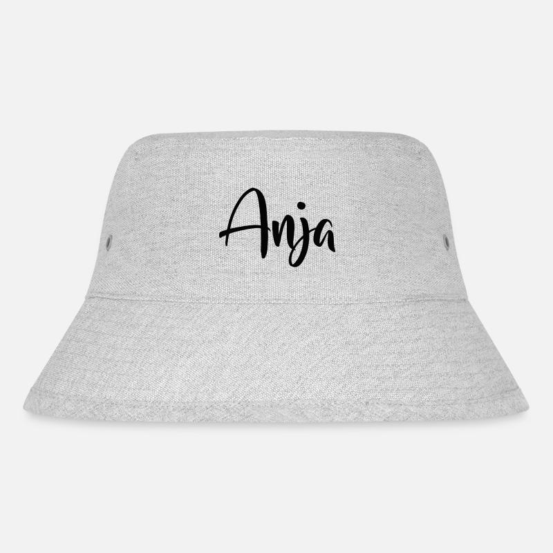 Name - Anja - Stanley/Stella recycelter Bucket Hat - Grau meliert