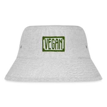 vegan protector of animals - Stanley/Stella Recycled Bucket Hat - heather grey - Front