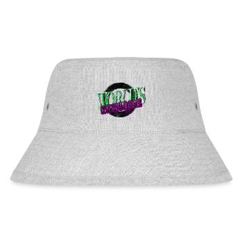 golf swing golflove golf golfing golf bag golfdad - Stanley/Stella Recycled Bucket Hat - heather grey - Front