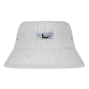 Ente Erpel Teich Schwimmen - Stanley/Stella recycelter Bucket Hat - Grau meliert - Vorne