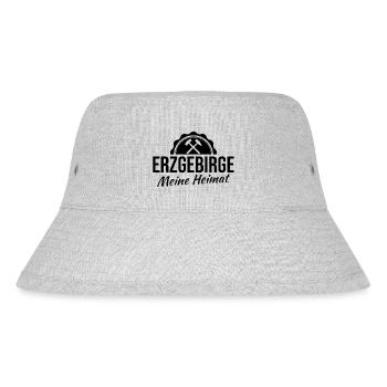 Erzgebirge da komme ich her - Stanley/Stella recycelter Bucket Hat - Grau meliert - Vorne