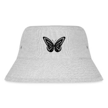 Élégant papillon géométrique vintage - Bob recyclé Stanley/Stella - gris chiné - Devant