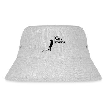 CAT mom cut - Stanley/Stella Recycled Bucket Hat - heather grey - Front