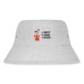 Best Dad ever - Stanley/Stella recycelter Bucket Hat - Grau meliert - Vorne