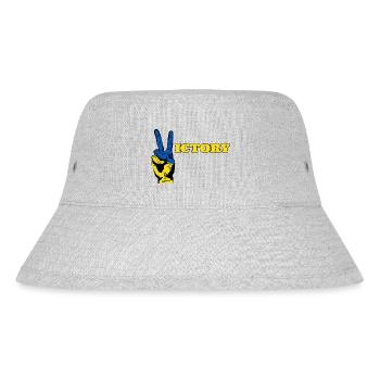 SIEG UKRAINE - Stanley/Stella recycelter Bucket Hat - Grau meliert - Vorne