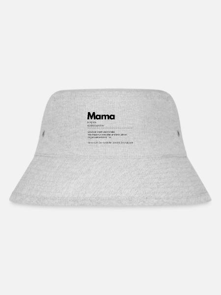 Definition Mama - Stanley/Stella recycelter Bucket Hat - Grau meliert