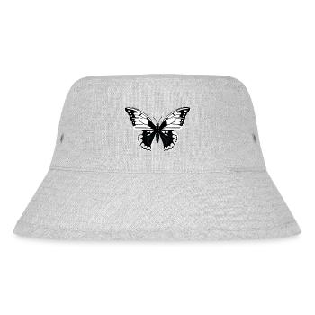 Minimalistic Butterfly - Stanley/Stella Recycled Bucket Hat - heather grey - Front