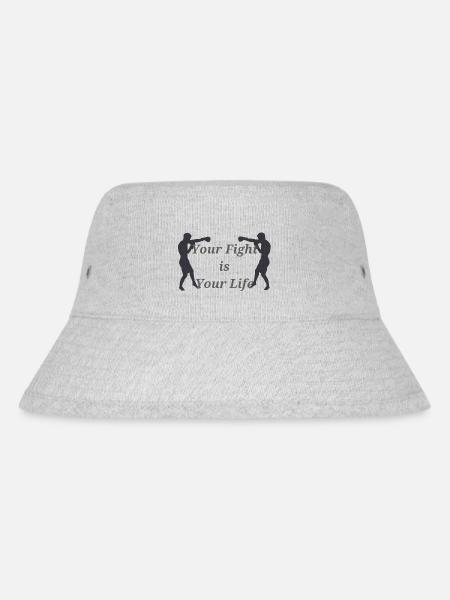 Dein Kampf ist dein Leben - Stanley/Stella recycelter Bucket Hat - Grau meliert