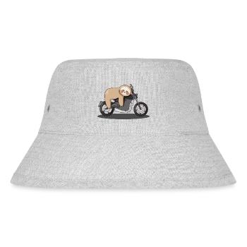 Sloth, motorbike, motorbike, chill - Stanley/Stella Recycled Bucket Hat - heather grey - Front