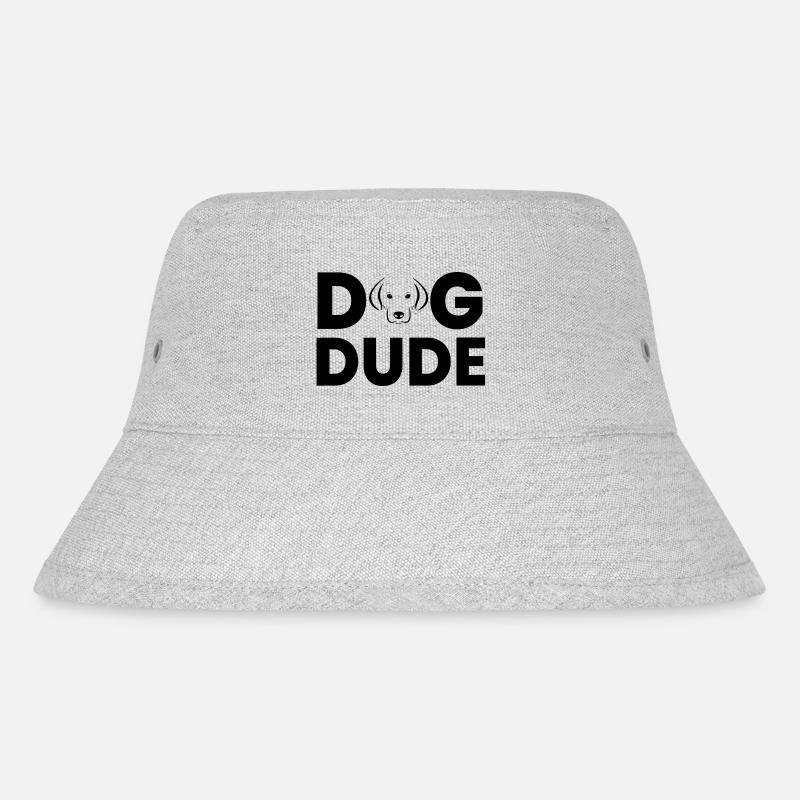 Hund Dog - Stanley/Stella recycelter Bucket Hat - Grau meliert