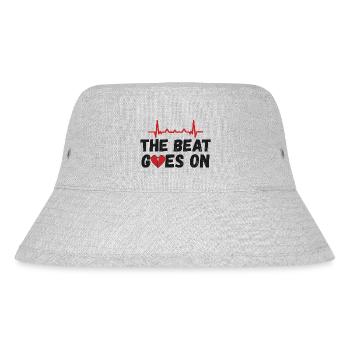 Operation am offenen Herzen - Herzoperation - Stanley/Stella recycelter Bucket Hat - Grau meliert - Vorne