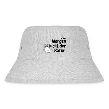 Tomorrow the hangover kicks - Stanley/Stella Recycled Bucket Hat - heather grey - Front