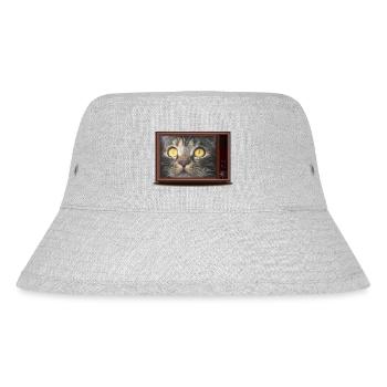 Cat on TV - Stanley/Stella Recycled Bucket Hat - heather grey - Front