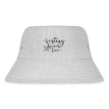 Resting Beach Face - Stanley/Stella recycelter Bucket Hat - Grau meliert - Vorne