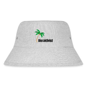 Bieraktivist Sprüche Malleurlaub - Stanley/Stella recycelter Bucket Hat - Grau meliert - Vorne