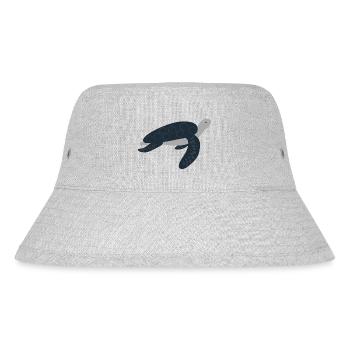 Tortue de mer mignonne en bleu - Bob recyclé Stanley/Stella - gris chiné - Devant