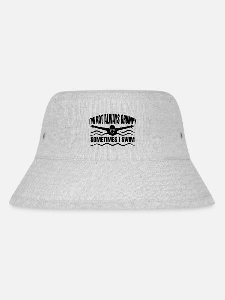Swimming Club Woman Swimming Swimmer Swimmer - Stanley/Stella Recycled Bucket Hat - heather grey
