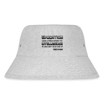 Education Level - Stanley/Stella Recycled Bucket Hat - heather grey - Front