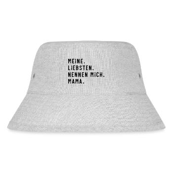 Meine Liebsten Mama - Stanley/Stella recycelter Bucket Hat - Grau meliert - Vorne