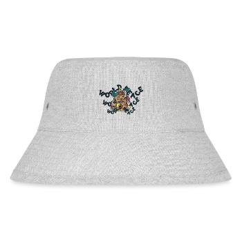 420 World Peace Tiki Style - Stanley/Stella Recycled Bucket Hat - heather grey - Front