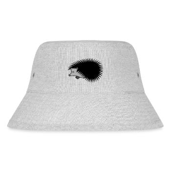 Hedgehog - Stanley/Stella Recycled Bucket Hat - heather grey - Front