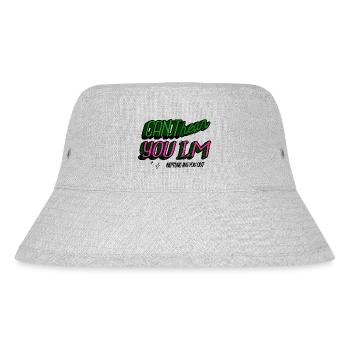 planets gift idea telescope geek - Stanley/Stella recycelter Bucket Hat - Grau meliert - Vorne