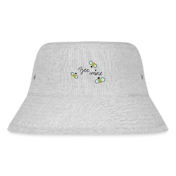 Bee mine süße Biene Geschenk Liebe - Stanley/Stella recycelter Bucket Hat - Grau meliert - Vorne