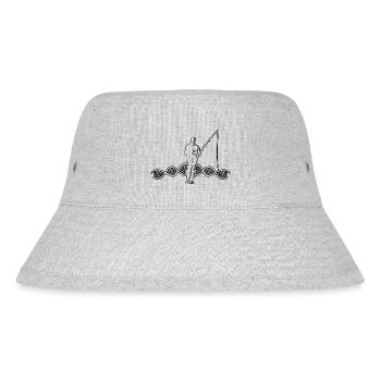 Fishing Angler Fishing Fishing Fishing Hook - Stanley/Stella Recycled Bucket Hat - heather grey - Front