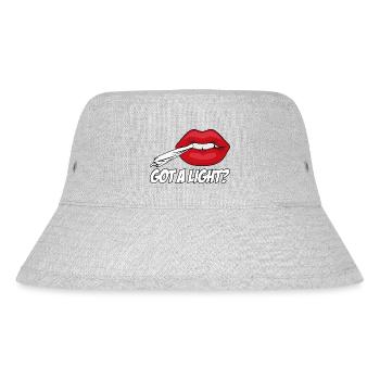 Hast du Feuer? - Stanley/Stella recycelter Bucket Hat - Grau meliert - Vorne