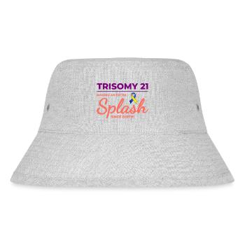 Down-Syndrom-Bewusstsein Trisomie 21 Splash - Stanley/Stella recycelter Bucket Hat - Grau meliert - Vorne