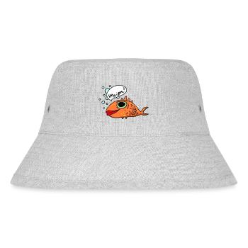 Hey you - Stanley/Stella Recycled Bucket Hat - heather grey - Front