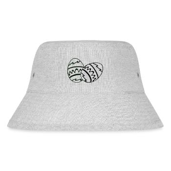 Easter egg - Stanley/Stella Recycled Bucket Hat - heather grey - Front