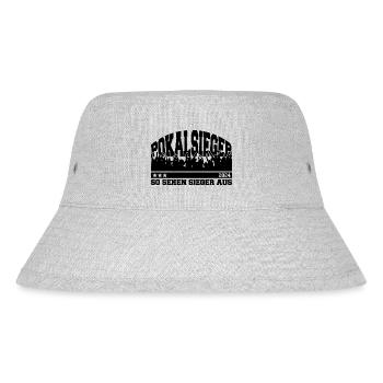 Pokalsieger 2024 - So sehen Sieger aus - Stanley/Stella recycelter Bucket Hat - Grau meliert - Vorne