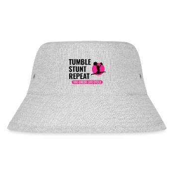 Cheerleader Cheerleading Mädchen Jubel Lustig - Stanley/Stella recycelter Bucket Hat - Grau meliert - Vorne
