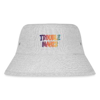 trouble maker - Stanley/Stella Recycled Bucket Hat - heather grey - Front