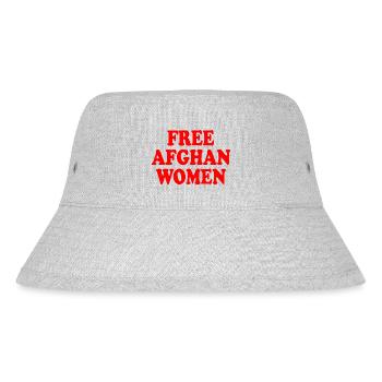 Free afghan women - Stanley/Stella Recycled Bucket Hat - heather grey - Front