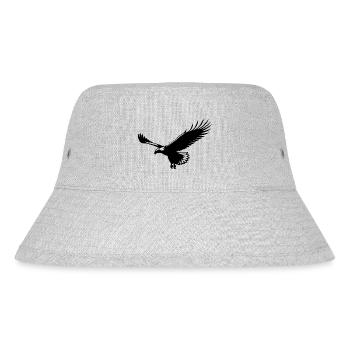 Eagle soars in the air in thermal gliding - Stanley/Stella Recycled Bucket Hat - heather grey - Front