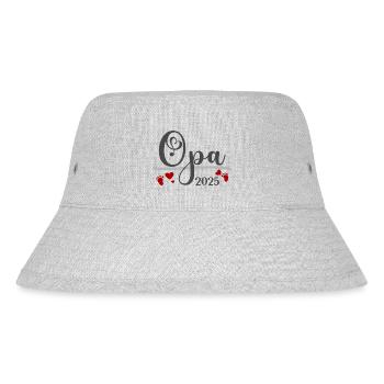 Opa 2025 - Stanley/Stella recycelter Bucket Hat - Grau meliert - Vorne